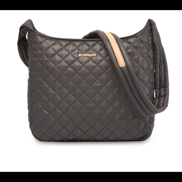 MZ Wallace Bags New Mz Wallace Parker Crossbody Hobo Bag In Gray Poshmark